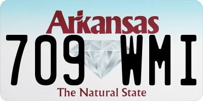 AR license plate 709WMI