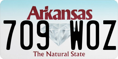 AR license plate 709WOZ