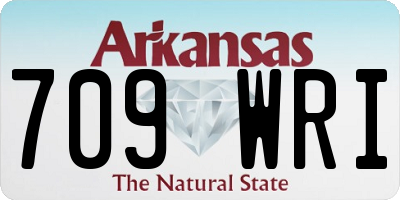 AR license plate 709WRI