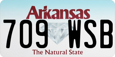 AR license plate 709WSB