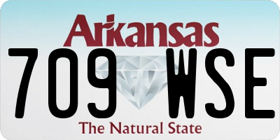 AR license plate 709WSE