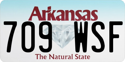AR license plate 709WSF
