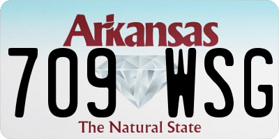 AR license plate 709WSG