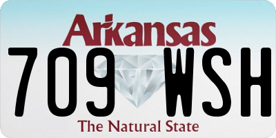 AR license plate 709WSH