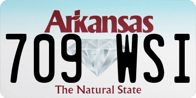 AR license plate 709WSI