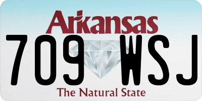 AR license plate 709WSJ