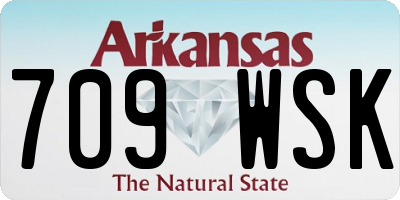 AR license plate 709WSK