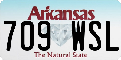 AR license plate 709WSL