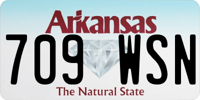 AR license plate 709WSN
