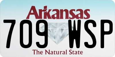 AR license plate 709WSP