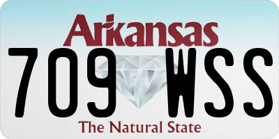 AR license plate 709WSS