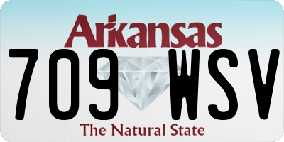 AR license plate 709WSV