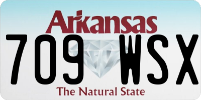 AR license plate 709WSX
