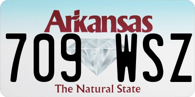 AR license plate 709WSZ