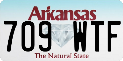 AR license plate 709WTF