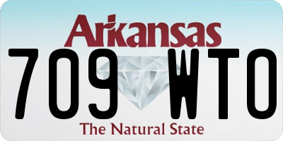 AR license plate 709WTO