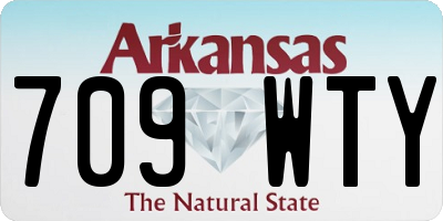 AR license plate 709WTY
