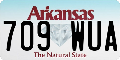 AR license plate 709WUA