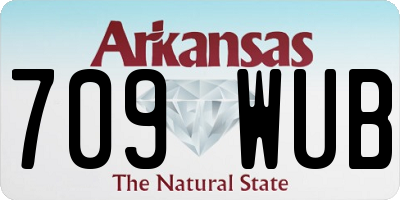 AR license plate 709WUB