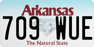 AR license plate 709WUE