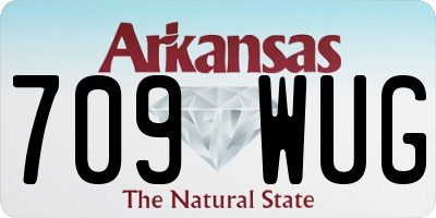 AR license plate 709WUG