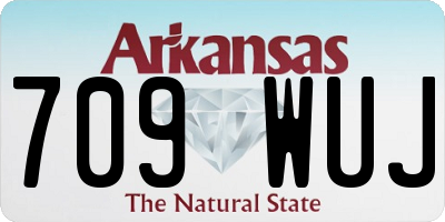 AR license plate 709WUJ