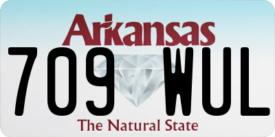 AR license plate 709WUL