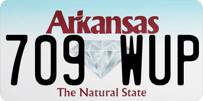 AR license plate 709WUP