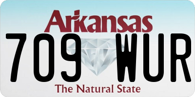 AR license plate 709WUR