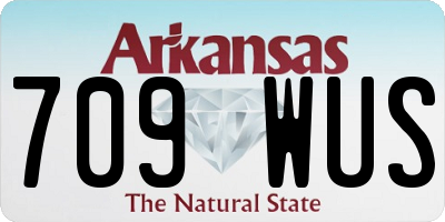 AR license plate 709WUS