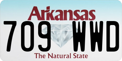 AR license plate 709WWD