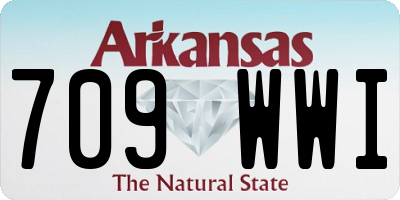 AR license plate 709WWI