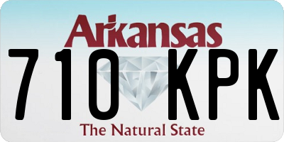 AR license plate 710KPK