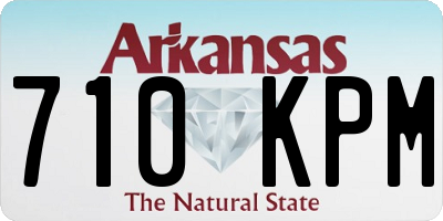 AR license plate 710KPM