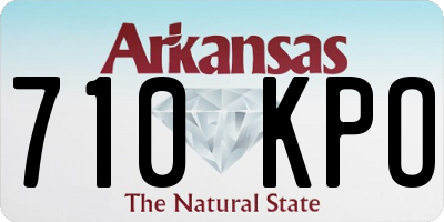 AR license plate 710KPO