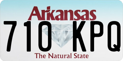 AR license plate 710KPQ