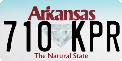 AR license plate 710KPR