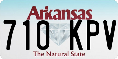 AR license plate 710KPV