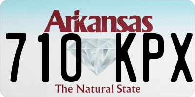 AR license plate 710KPX