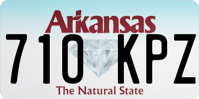 AR license plate 710KPZ