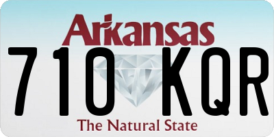 AR license plate 710KQR