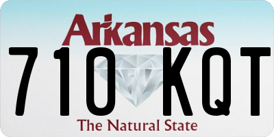 AR license plate 710KQT