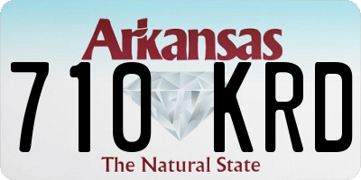 AR license plate 710KRD