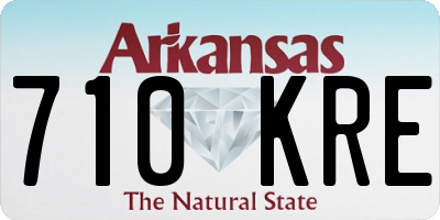 AR license plate 710KRE