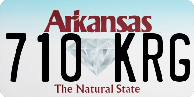 AR license plate 710KRG