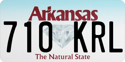 AR license plate 710KRL