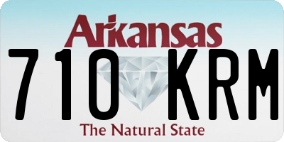 AR license plate 710KRM