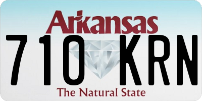 AR license plate 710KRN