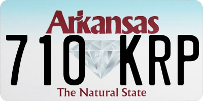 AR license plate 710KRP