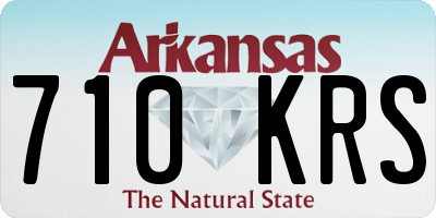 AR license plate 710KRS